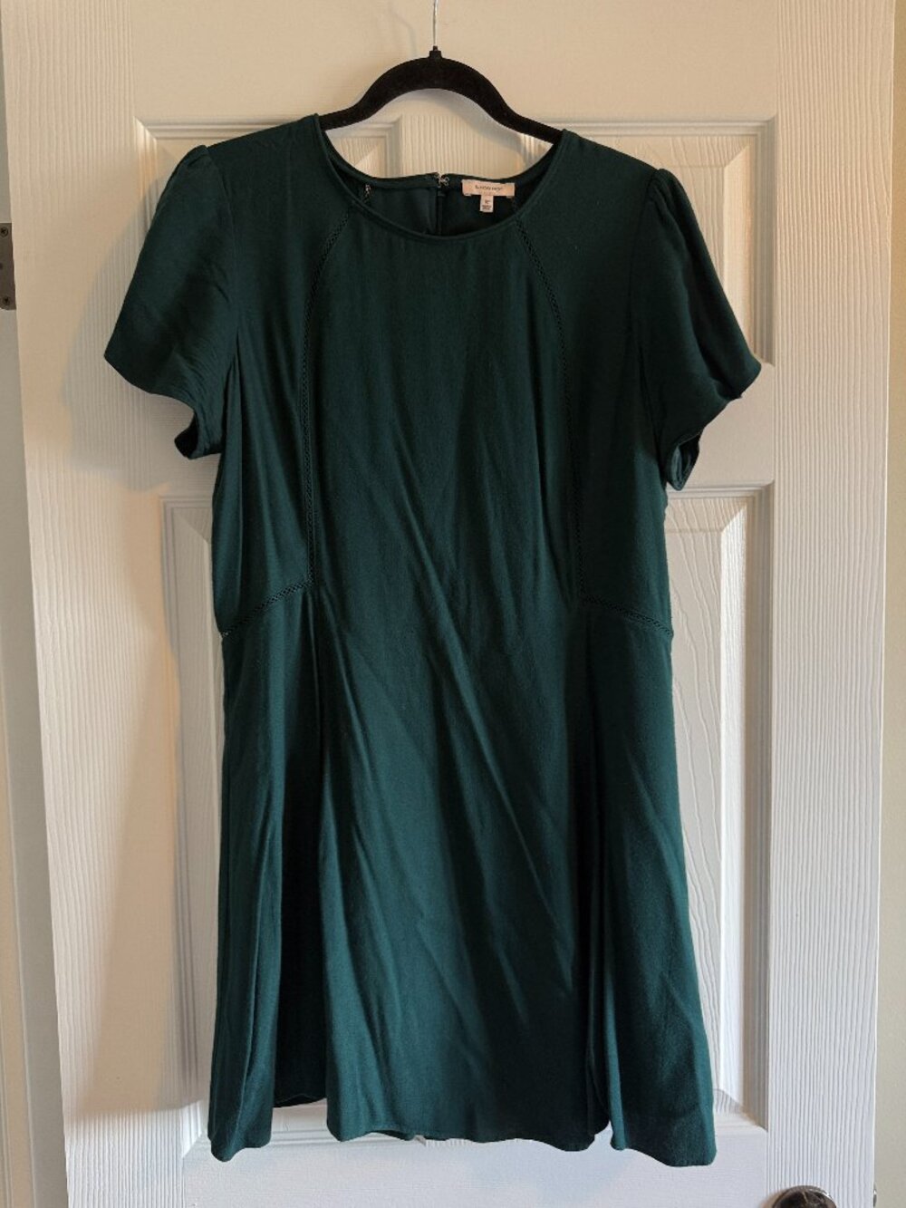 Aritzia Sunday Best Forest Green Flutter Sleeve Dress Size 10